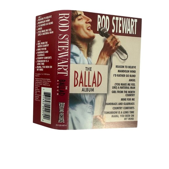 Rod Stewart The Ballad Album 1998 Cassette Compilation Rebound Records - Picture 5 of 10